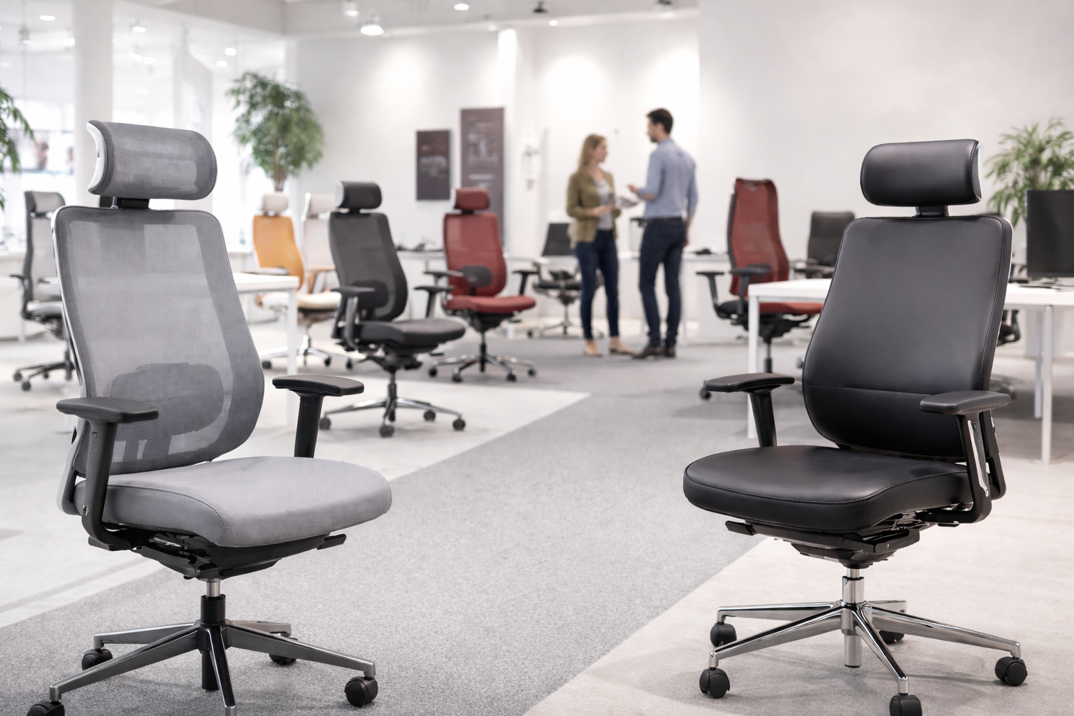 Bürostuhlausstellung von Herrmann & Partner in Kirkel